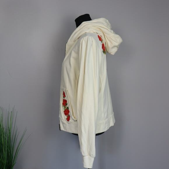 Vintage Johnny Was, JWLA, Hoodie with Embroidered Flowers - Picture 4 of 6